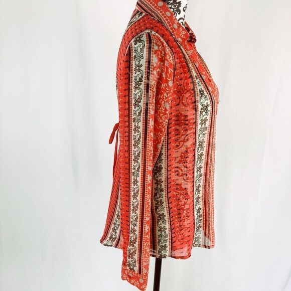 Free People Moonlight Mile Print Penny Georgette - Picture 4 of 8